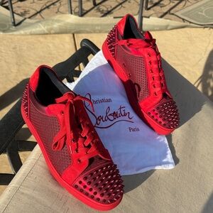 Christian Louboutin Red Studded Seavaste 2